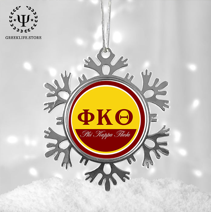 Phi Kappa Theta Christmas Ornament - Snowflake Metal