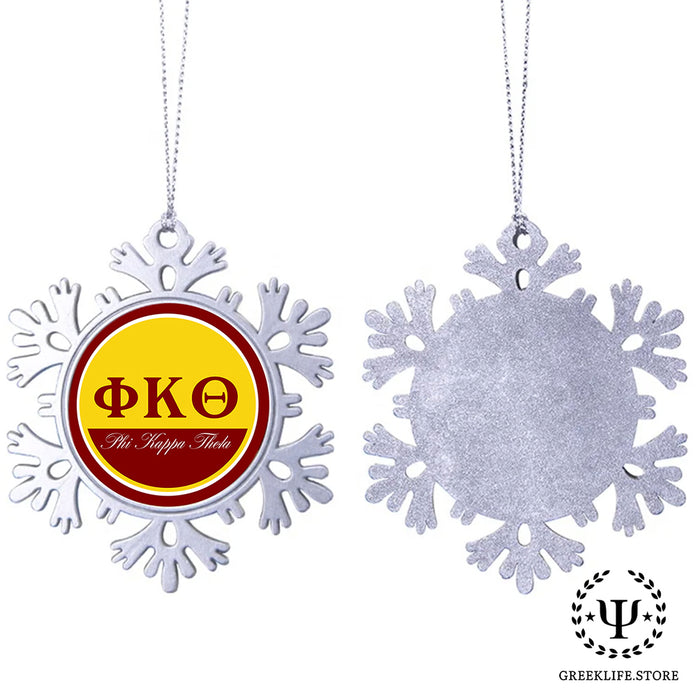 Phi Kappa Theta Christmas Ornament - Snowflake Metal