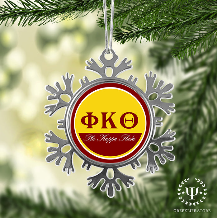 Phi Kappa Theta Christmas Ornament - Snowflake Metal
