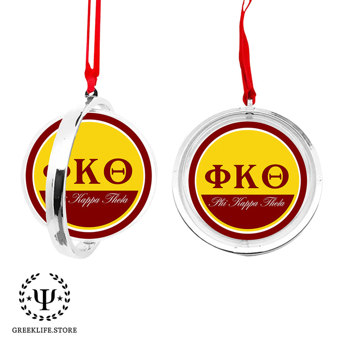 Phi Kappa Theta Christmas Reversible Flat Round Ornament