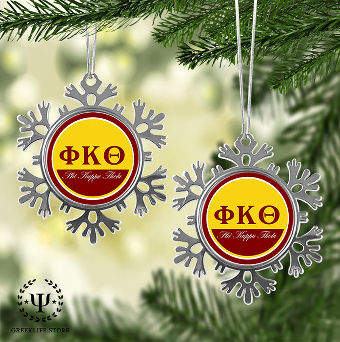 Phi Kappa Theta Christmas Ornament - Snowflake Metal