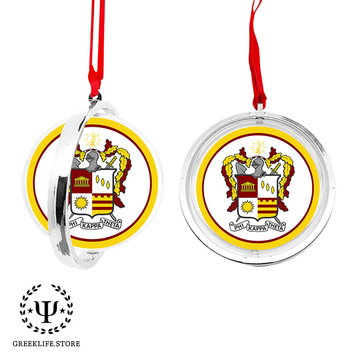 Phi Kappa Theta Christmas Reversible Flat Round Ornament