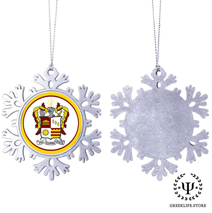 Phi Kappa Theta Christmas Ornament - Snowflake Metal