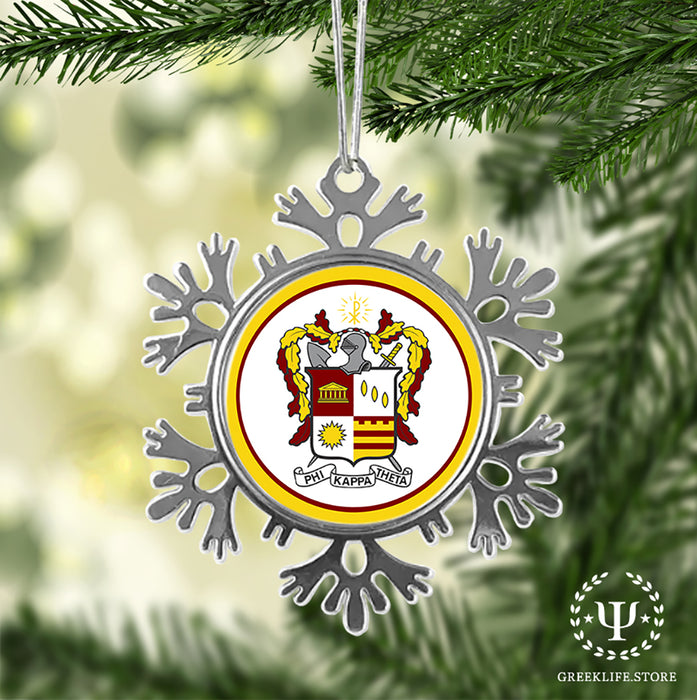 Phi Kappa Theta Christmas Ornament - Snowflake Metal