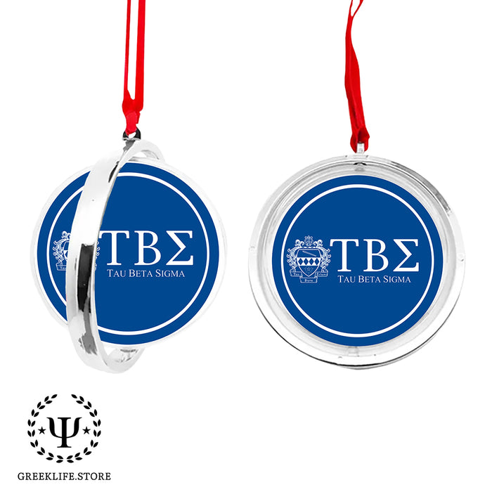 Tau Beta Sigma Christmas Reversible Flat Round Ornament