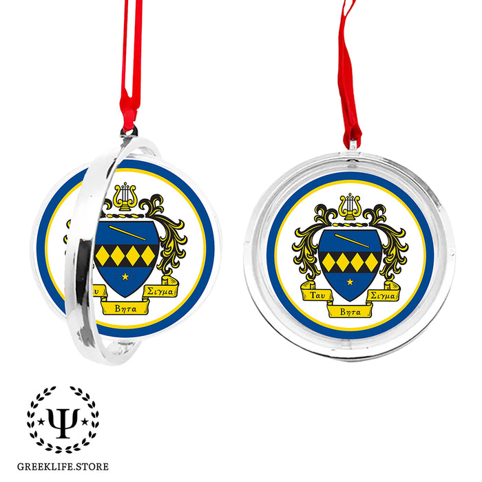 Tau Beta Sigma Christmas Reversible Flat Round Ornament