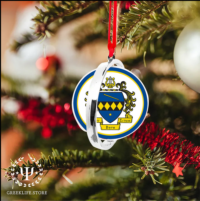 Tau Beta Sigma Christmas Reversible Flat Round Ornament