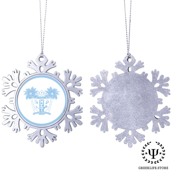 Mu Sigma Upsilon Christmas Ornament - Snowflake Metal