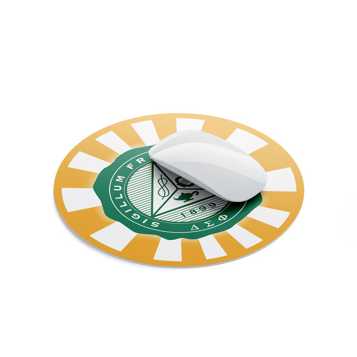 Delta Sigma Phi Mouse Pad Round