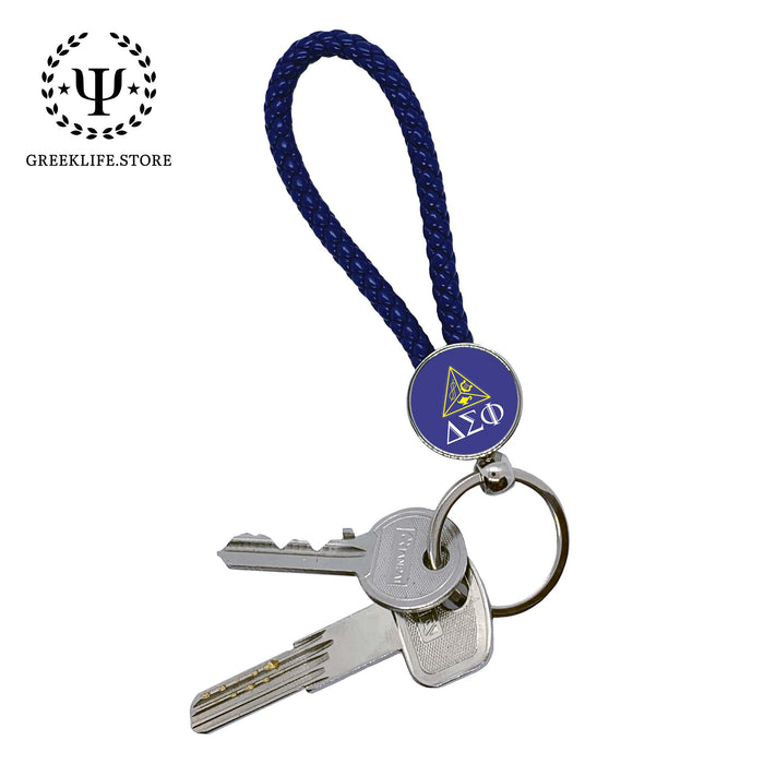 Delta Sigma Phi Key chain round