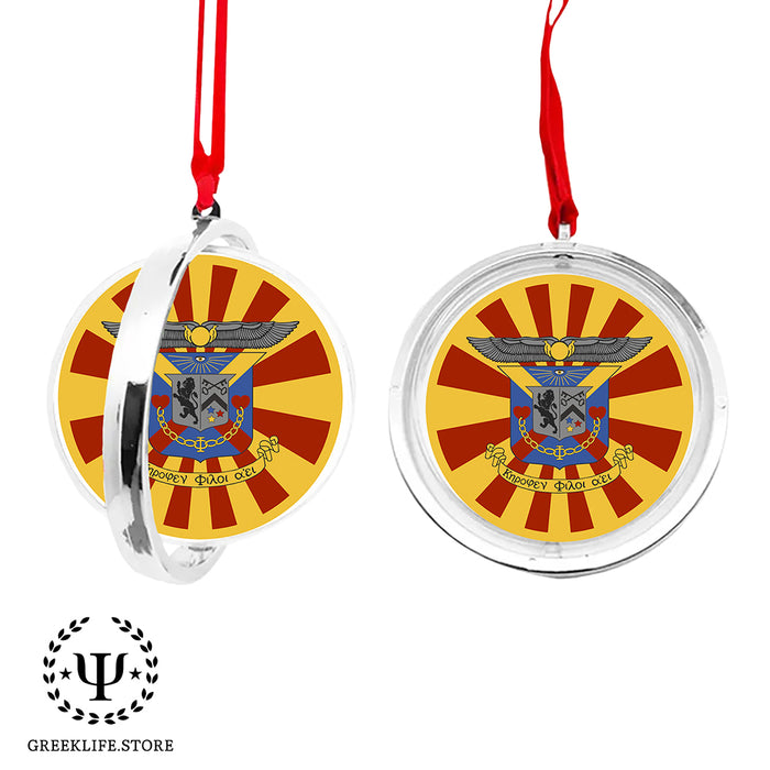 Delta Kappa Epsilon Christmas Reversible Flat Round Ornament