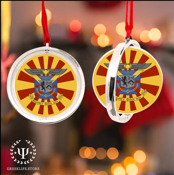Delta Kappa Epsilon Christmas Reversible Flat Round Ornament