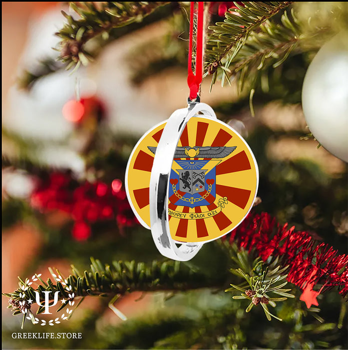 Delta Kappa Epsilon Christmas Reversible Flat Round Ornament
