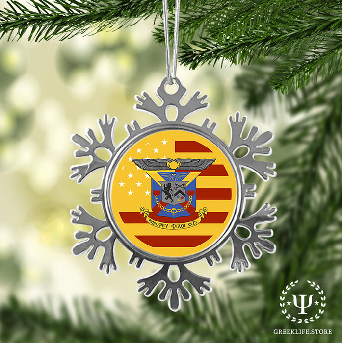 Delta Kappa Epsilon Christmas Ornament - Snowflake Metal