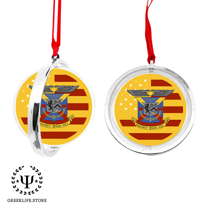 Delta Kappa Epsilon Christmas Reversible Flat Round Ornament