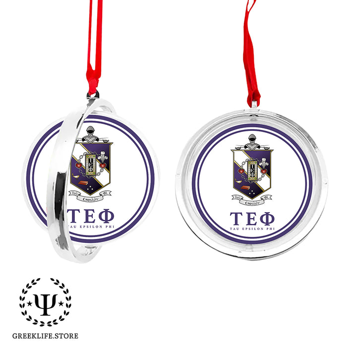 Tau Epsilon Phi Christmas Reversible Flat Round Ornament