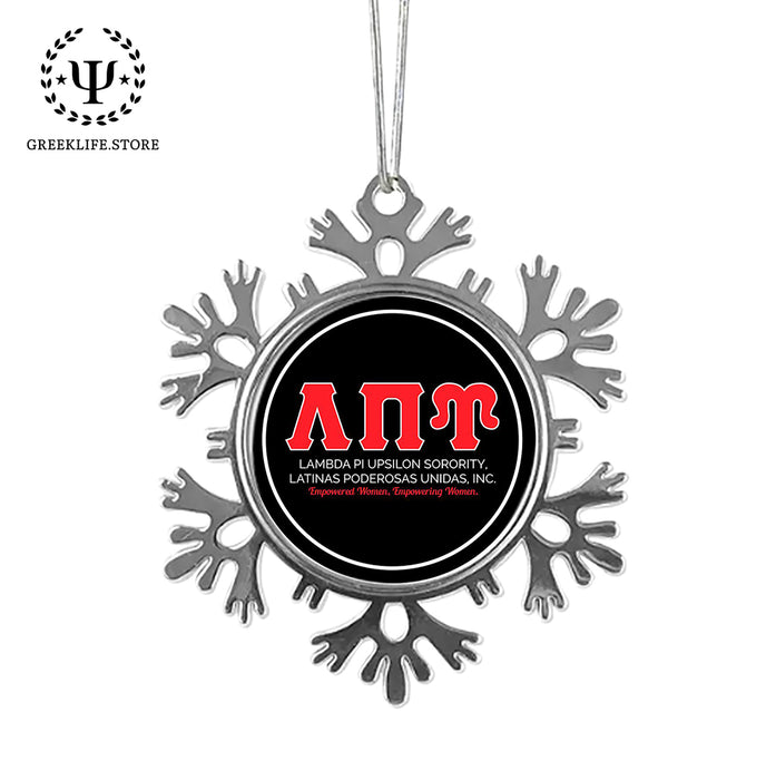 Lambda Pi Upsilon Christmas Ornament - Snowflake Metal