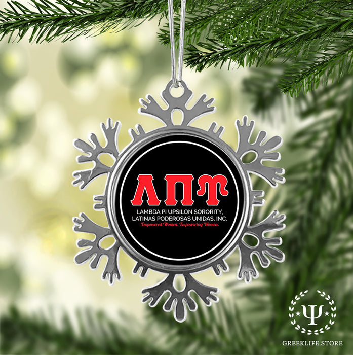 Lambda Pi Upsilon Christmas Ornament - Snowflake Metal
