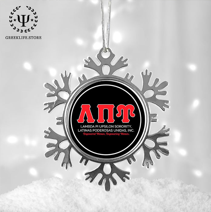 Lambda Pi Upsilon Christmas Ornament - Snowflake Metal