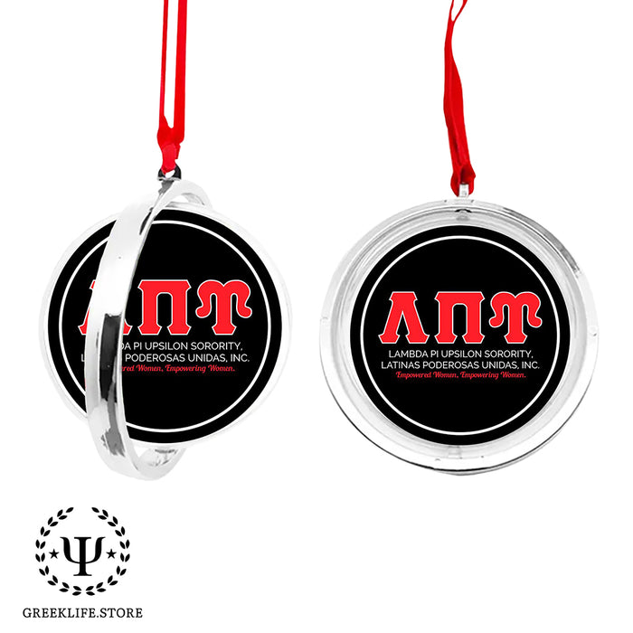 Lambda Pi Upsilon Christmas Reversible Flat Round Ornament