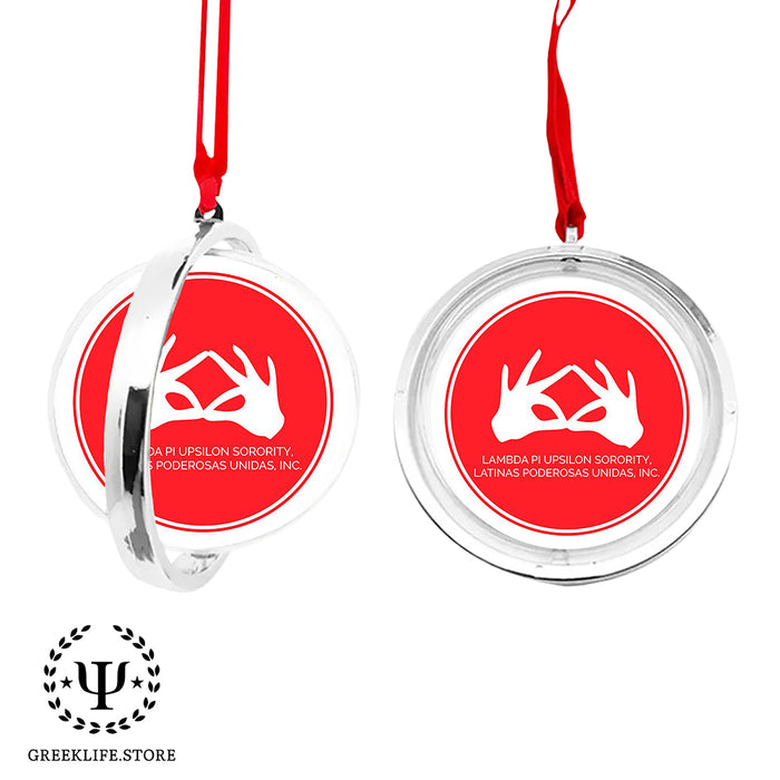 Lambda Pi Upsilon Christmas Reversible Flat Round Ornament
