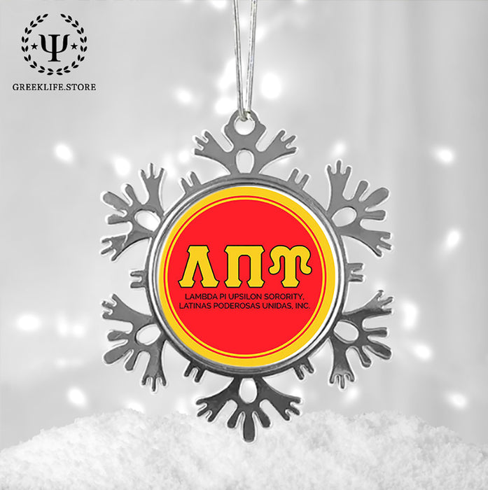 Lambda Pi Upsilon Christmas Ornament - Snowflake Metal