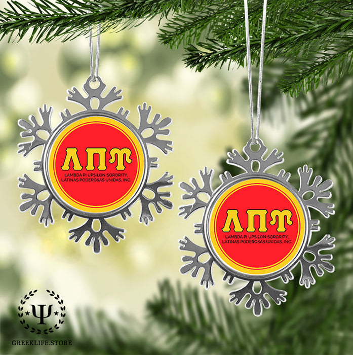 Lambda Pi Upsilon Christmas Ornament - Snowflake Metal