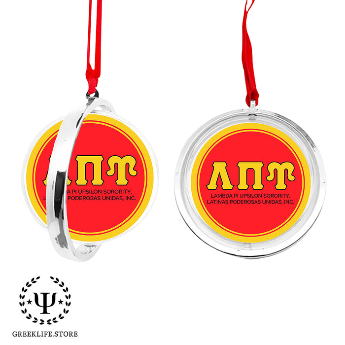 Lambda Pi Upsilon Christmas Reversible Flat Round Ornament