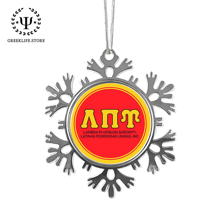 Lambda Pi Upsilon Christmas Ornament - Snowflake Metal