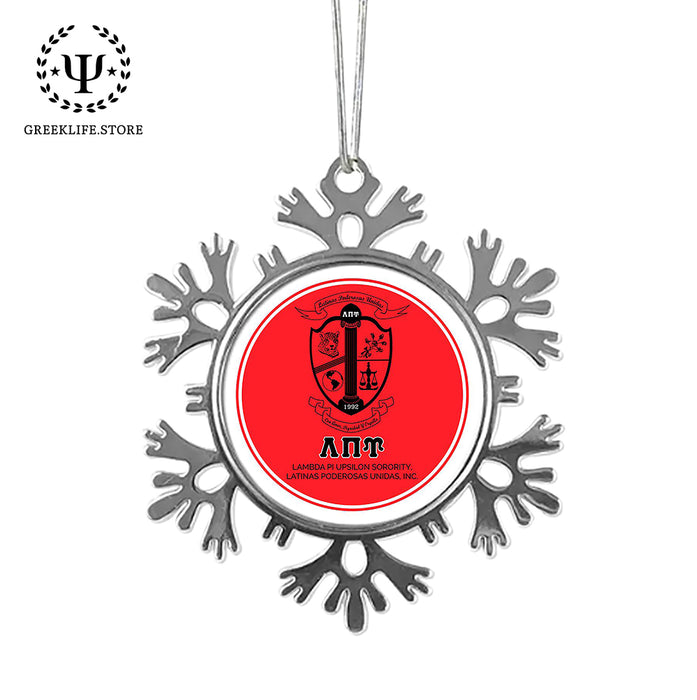 Lambda Pi Upsilon Christmas Ornament - Snowflake Metal