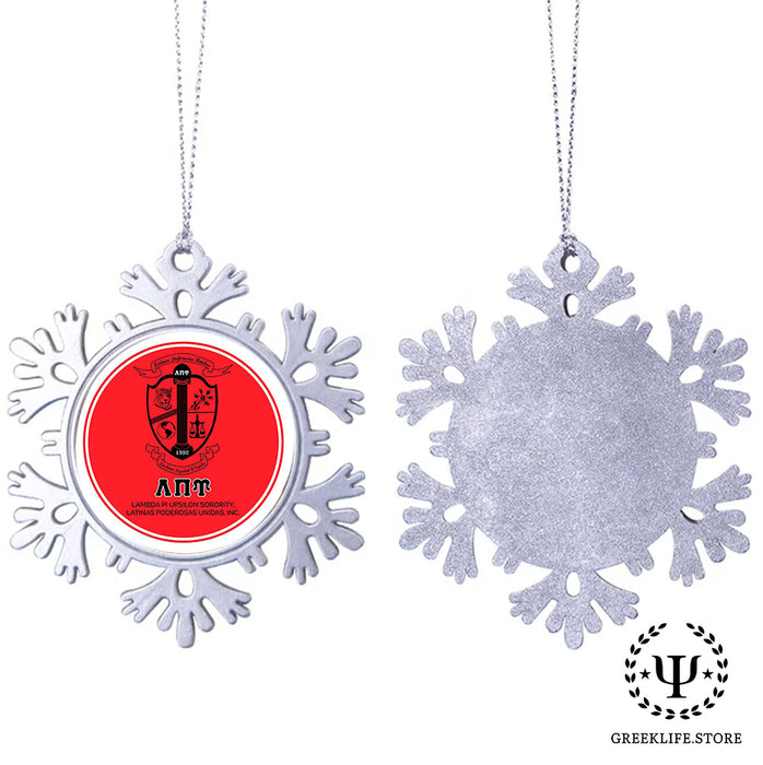 Lambda Pi Upsilon Christmas Ornament - Snowflake Metal