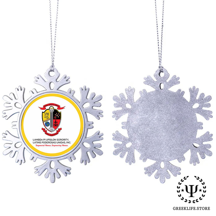Lambda Pi Upsilon Christmas Ornament - Snowflake Metal