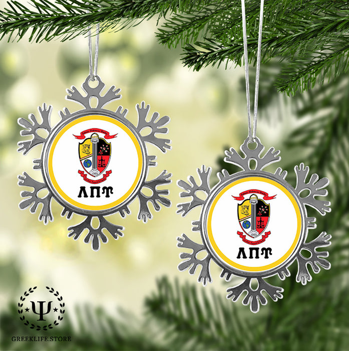 Lambda Pi Upsilon Christmas Ornament - Snowflake Metal