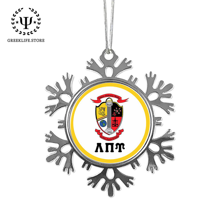 Lambda Pi Upsilon Christmas Ornament - Snowflake Metal