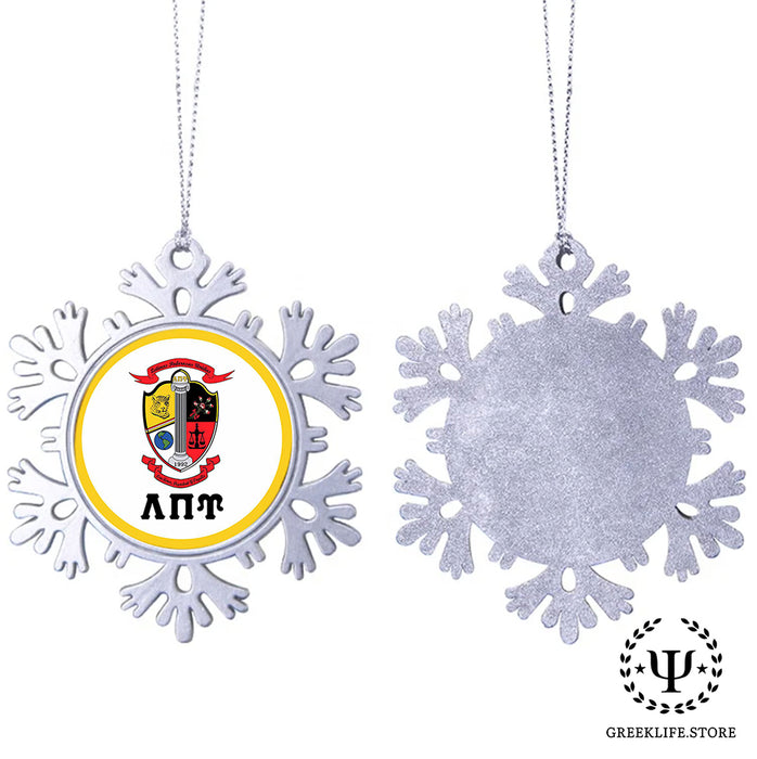 Lambda Pi Upsilon Christmas Ornament - Snowflake Metal