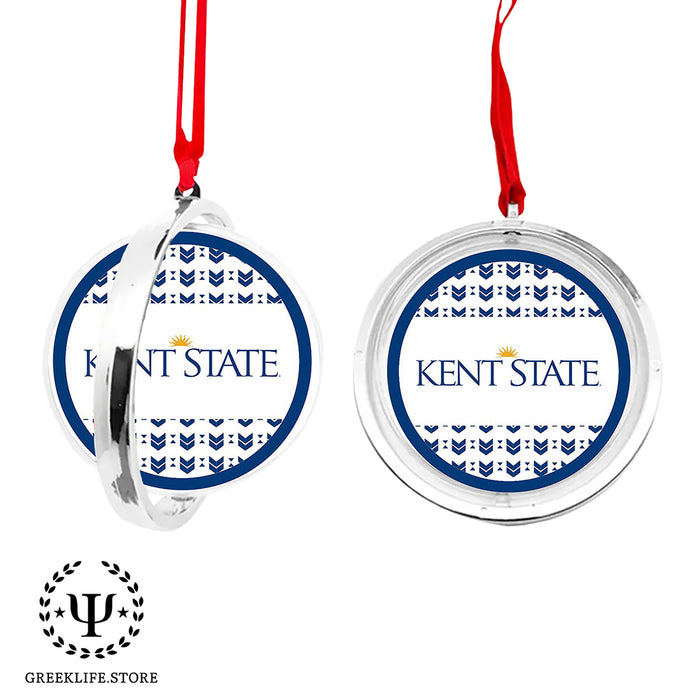 Kent State University Christmas Reversible Flat Round Ornament