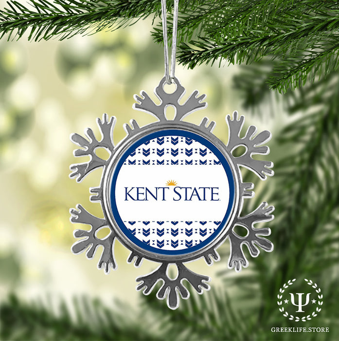Kent State University Christmas Ornament - Snowflake Metal