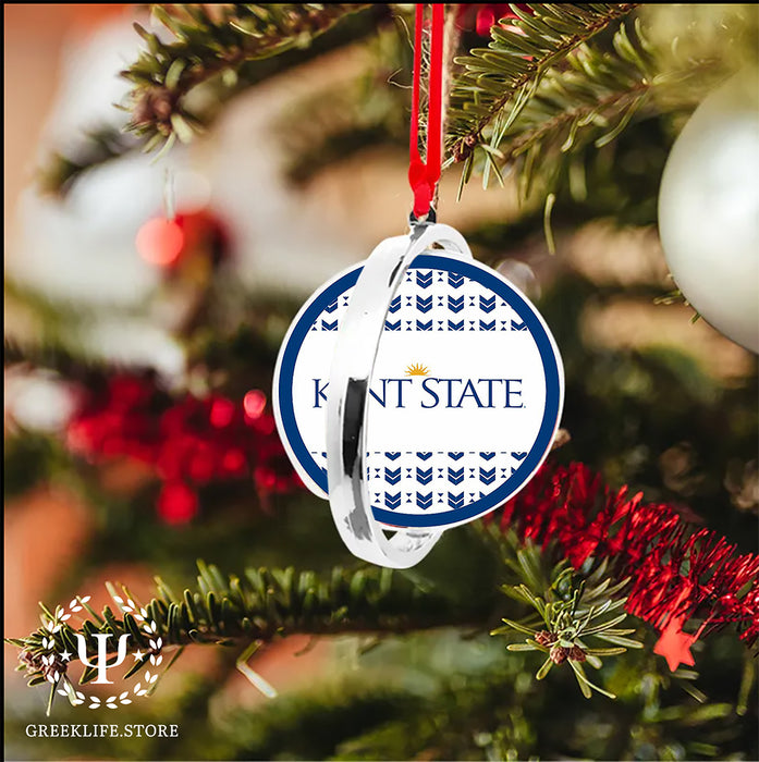 Kent State University Christmas Reversible Flat Round Ornament