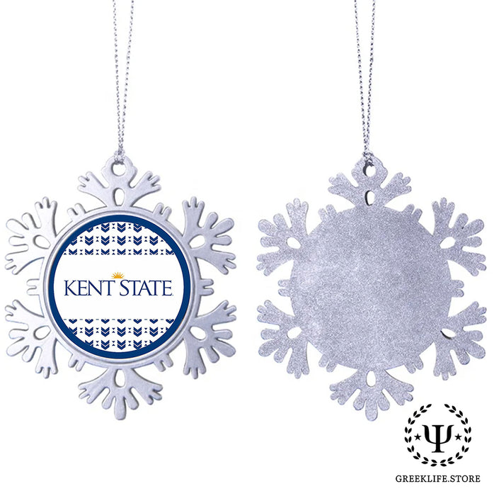 Kent State University Christmas Ornament - Snowflake Metal