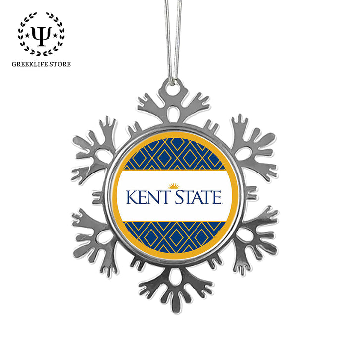 Kent State University Christmas Ornament - Snowflake Metal
