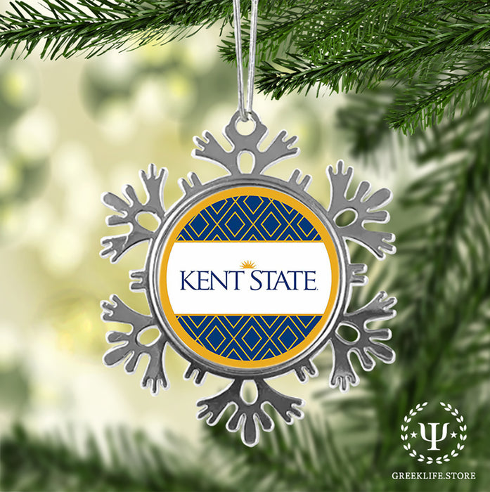 Kent State University Christmas Ornament - Snowflake Metal