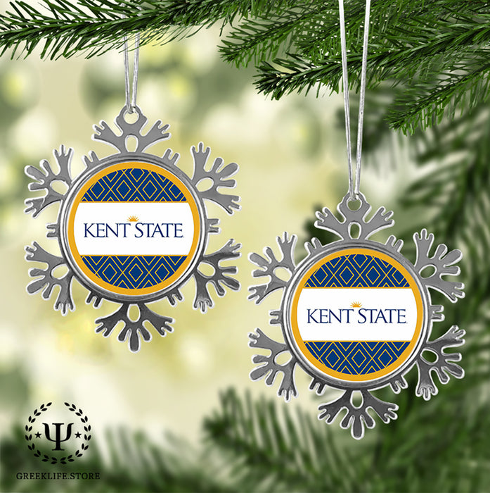 Kent State University Christmas Ornament - Snowflake Metal