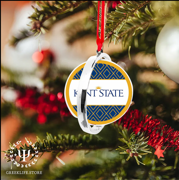 Kent State University Christmas Reversible Flat Round Ornament