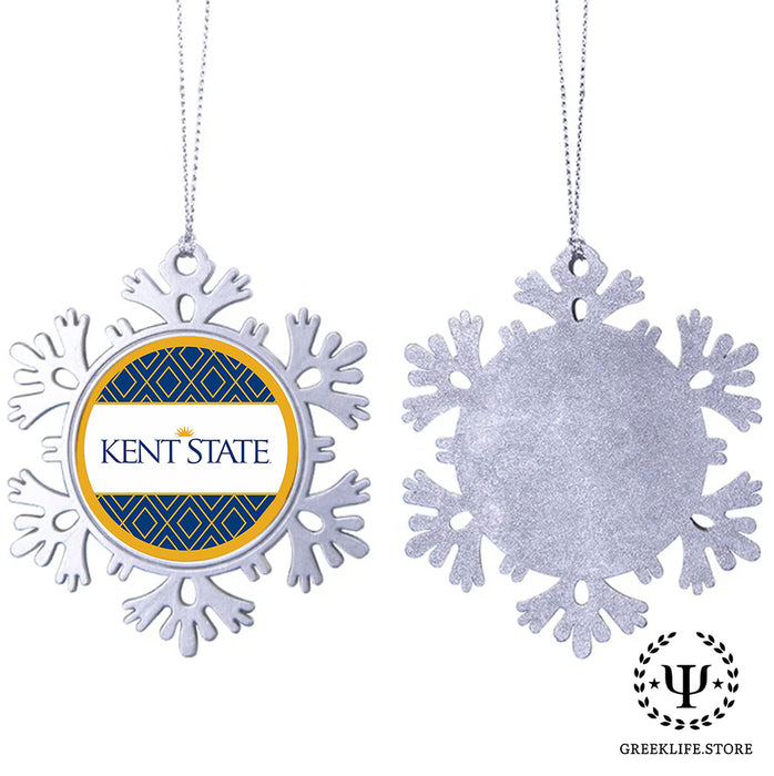 Kent State University Christmas Ornament - Snowflake Metal