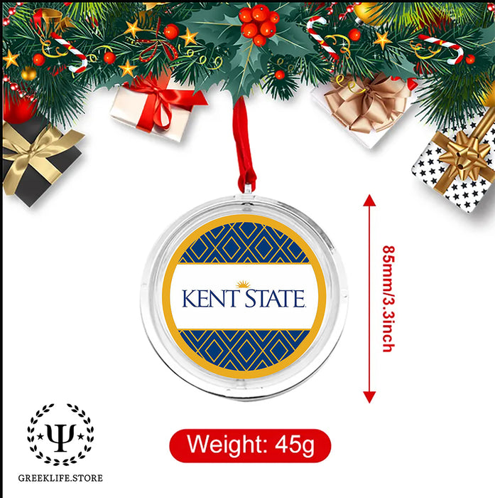 Kent State University Christmas Reversible Flat Round Ornament