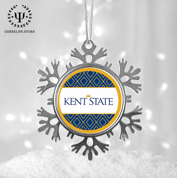 Kent State University Christmas Ornament - Snowflake Metal