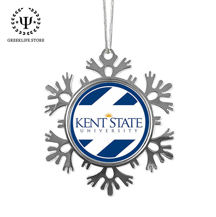 Kent State University Christmas Ornament - Snowflake Metal