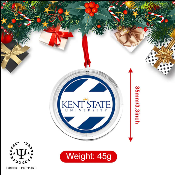 Kent State University Christmas Reversible Flat Round Ornament