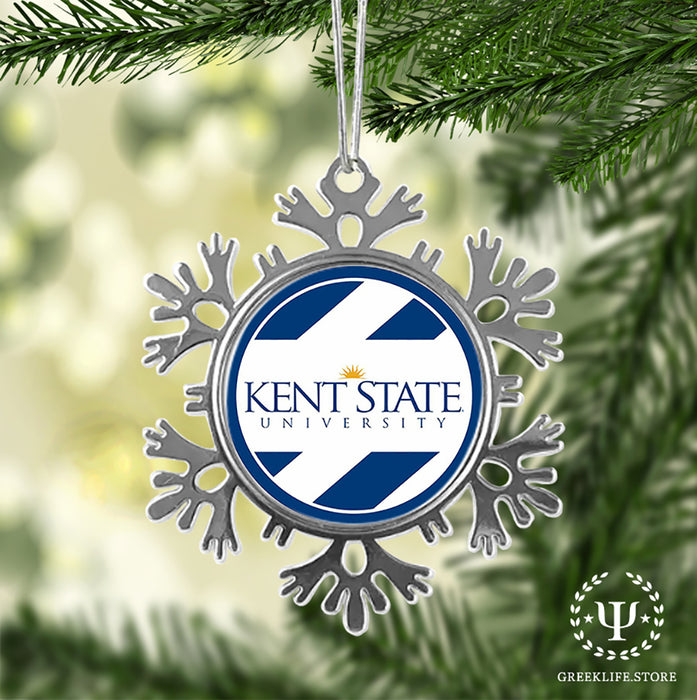 Kent State University Christmas Ornament - Snowflake Metal