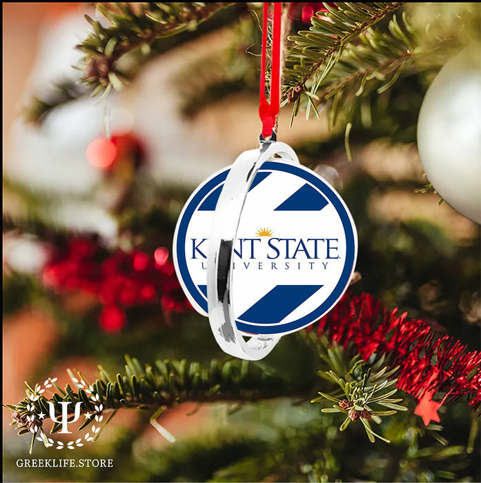 Kent State University Christmas Reversible Flat Round Ornament